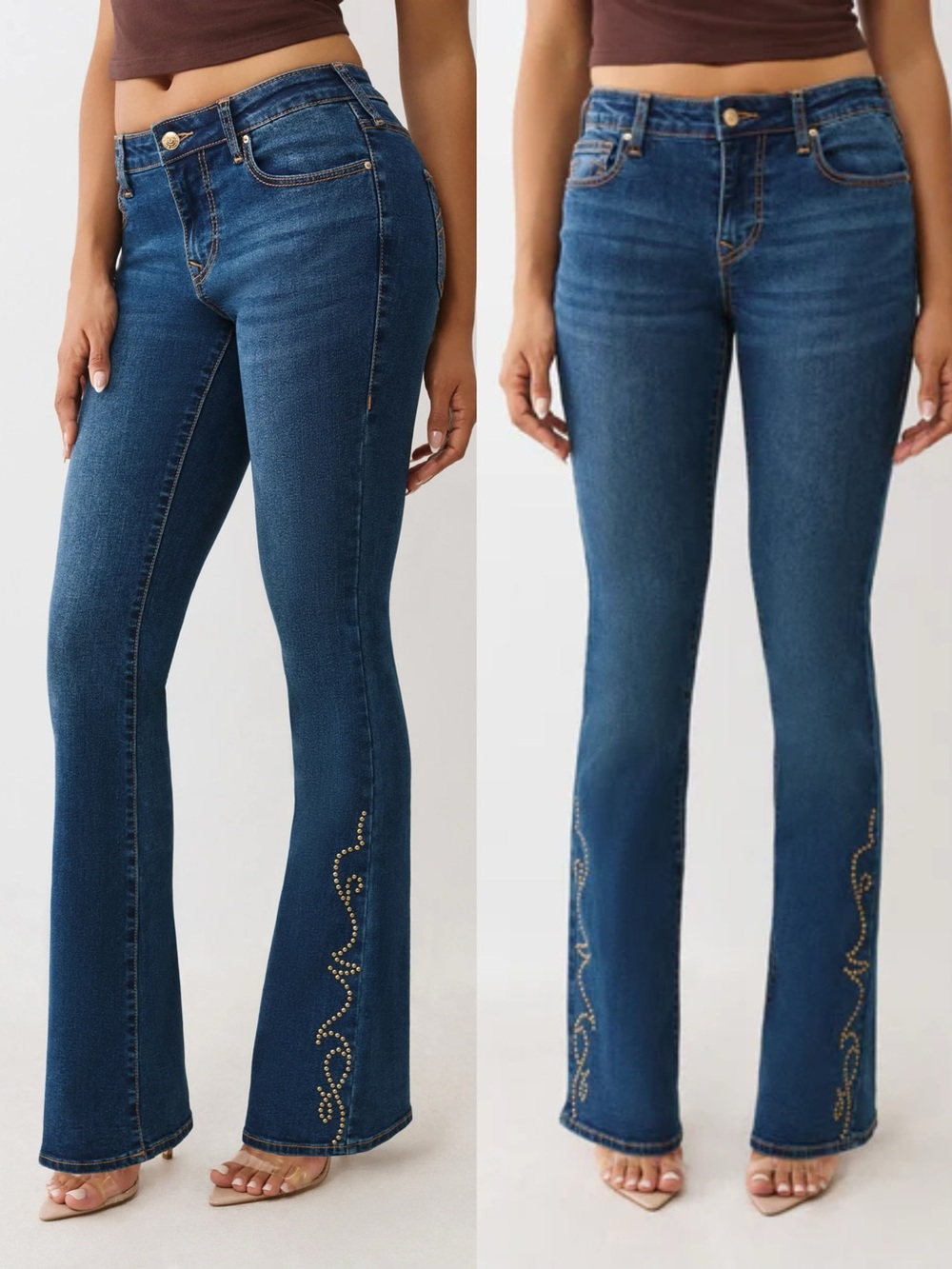 NWT True Religion Becca Mid Rise Boot Cut Medium Wash Western Denim Jeans 28